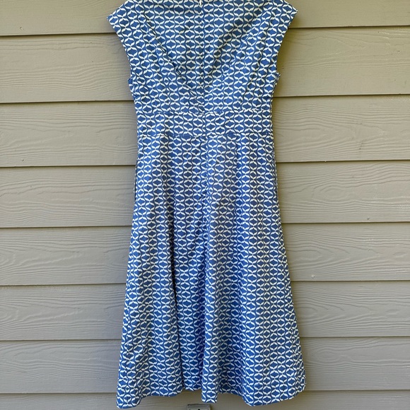 Boden Blue Patterned Dress - Picture 16 of 16